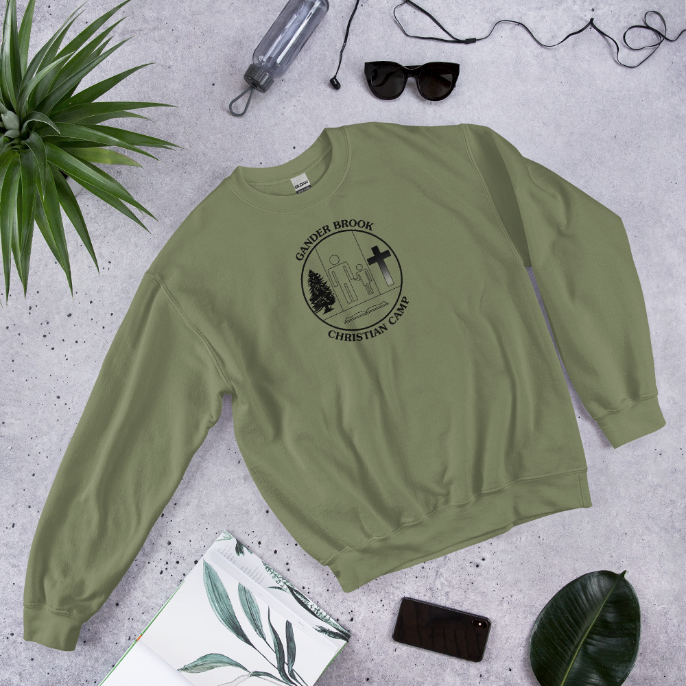 70's-80's GB Black Logo Crew Neck Sweatshirt - Image 4