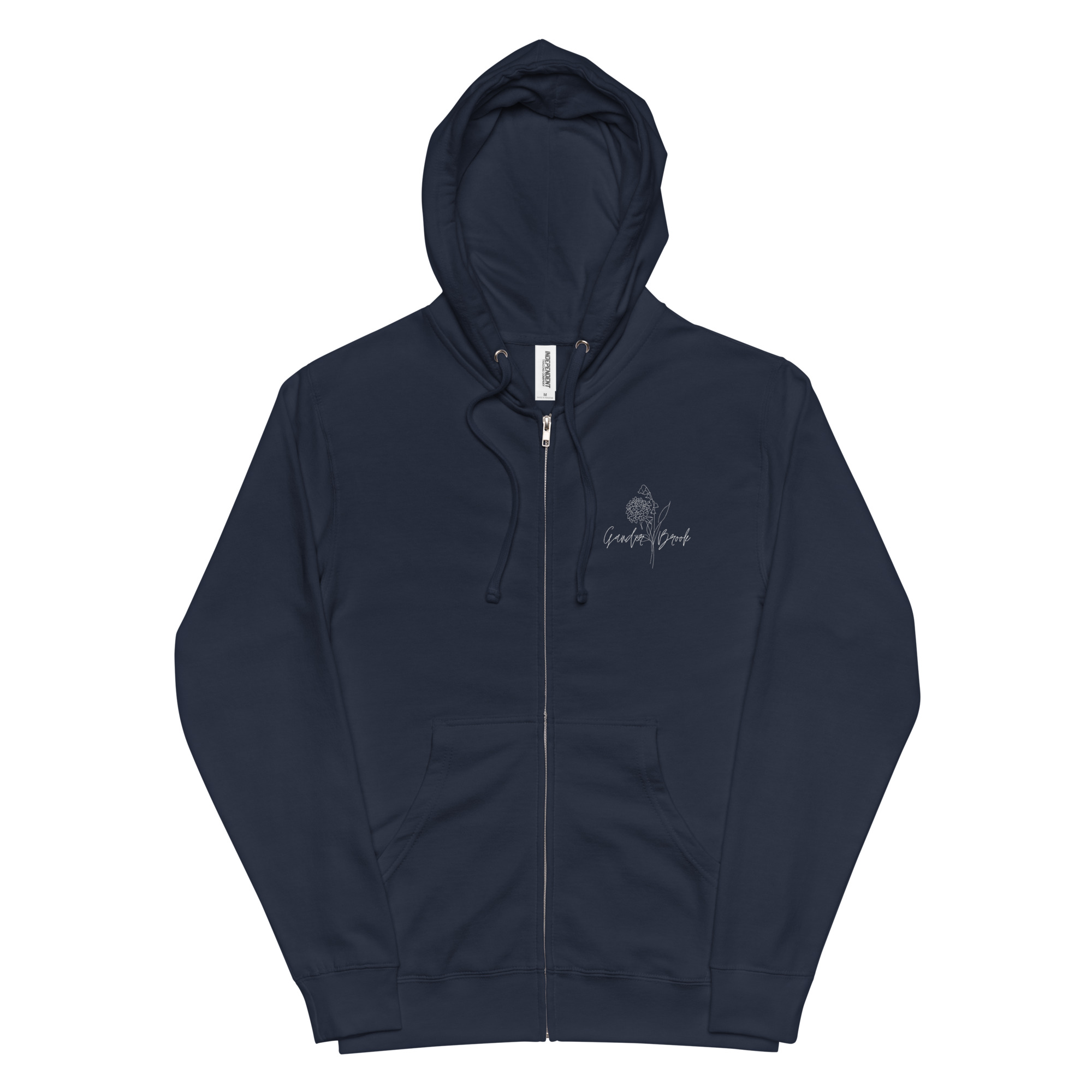 Floral GB Unisex Lightweight zip hoodie - Image 3